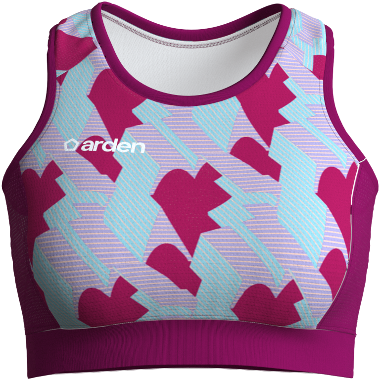 Brassière running femme personnalisée – ArdenSport, sublimation intégrale, 85% PES 15% spandex